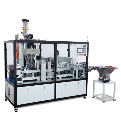 CCM240-02直線四列咖啡膠囊灌裝扣蓋一體機(jī)